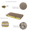 Cat Scratch Board 3 Shape Cat Toy Big-size Double-sided Durable Pet Scratcher Pad Bed Mat with Catnip Toy Claw Care