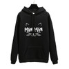 Autumn Winter Office Lady cat MEW Harajuku PINK Pullover Hoodies Women sweatshirt Thick Moletom Feminino Sudadera Mujer Clothes