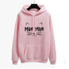 Autumn Winter Office Lady cat MEW Harajuku PINK Pullover Hoodies Women sweatshirt Thick Moletom Feminino Sudadera Mujer Clothes