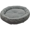 Warm Cat Bed House Round Bed Fodable Dog Sleeping Mat Pad Nest Kennel Pet Cushion Puppy Nest Shell Hiding Burger Bun for Winter
