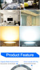 LED Spot Light 5W 9W 12W 15W 18W Silver White Ultra Thin AC 110V 220V Round Recessed LED Downlight LED Spot Lighting