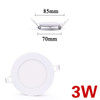 LED panel light Ultra thin Downlight lamp 3W 4W 6W 9W 12W 15W 18W 24W led ceiling recessed grid downlight slim round panel light