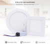 LED panel light Ultra thin Downlight lamp 3W 4W 6W 9W 12W 15W 18W 24W led ceiling recessed grid downlight slim round panel light