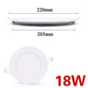 LED panel light Ultra thin Downlight lamp 3W 4W 6W 9W 12W 15W 18W 24W led ceiling recessed grid downlight slim round panel light