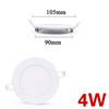 LED panel light Ultra thin Downlight lamp 3W 4W 6W 9W 12W 15W 18W 24W led ceiling recessed grid downlight slim round panel light
