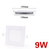 LED panel light Ultra thin Downlight lamp 3W 4W 6W 9W 12W 15W 18W 24W led ceiling recessed grid downlight slim round panel light