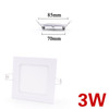 LED panel light Ultra thin Downlight lamp 3W 4W 6W 9W 12W 15W 18W 24W led ceiling recessed grid downlight slim round panel light