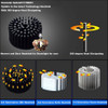 GD 4pcs 7W 10W LED Recessed Downlight Dimmable 12W 15W Spot LED COB Downlights AC85-265V AC220V AC110V Dimmable LED Spot Light