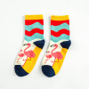 Harajuku Women Funny Socks Cartoon Animal Flamingo Cute Socks bird Cotton Short Anke Sock Skate Socks skarpetki damskie Sokken