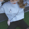 harajuku sweatshirt women 2018 korean style autumn husky puppy cute winter embroidery Shiba Inu puppies kawaii dog hoodies women