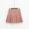 harajuku skirts womens 2017 korean summer style new plaid pleated skirt rock kawaii high waist fashion women clothing