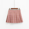 harajuku skirts womens 2017 korean summer style new plaid pleated skirt rock kawaii high waist fashion women clothing
