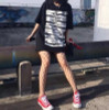 Harajuku Punk Mesh Sexy Holes Women's Black Legging