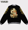 Harajuku 2017 Punk Japanese Yokosuka Embroidery Dragon Zipper Bomber Baseball Jacket Lovers Jacket