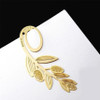 Happy Sale bestselling 2Pcs Book Magazine Label Mark Kid Reading Bookmark Feather Metal Clip oct1024