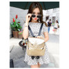 Newest X Feeling Fashion Gothic Design Women Backpacks Owl Stylish Cool Black Pu Leather Women Bags