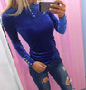 Newly 2017 Velvet Blouses Shirts Women's Spring Autumn Shirts Tops Velvet Blusas Top Long Sleeve Solid Button Women Tops GV508