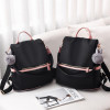 Women Fashion Waterproof Oxford Bags Solid Large Capacity Anti-theft Multifunctional Zipper Backpack