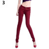 Newest Women Candy Color Casual Skinny Jeans Pencil Pants Stretchy Jeans