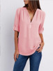 New Style V-Neck Long Sleeve Blouse Chiffon Blouse Fashion Ladies Women Casual Tops Shirt Women Summer Loose Top blusa feminina