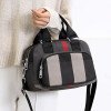 Women's Casual Contrast Color Waterproof Nylon Bags Multifunctional Multi-pocket Zipper Handbags