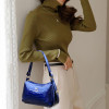 Women's Casual Crocodile Pattern Solid Waterproof Bags Large Capacity High Quality Zipper Handbags