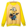 New style Minions Printed hoodies 2017 Fashion Women Hoodies Cotton Sweatshirts Women Casual Loose Female Moletom Sudaderas