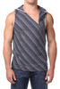 Pistol Pete Navy Magnetic Zip Up Sleeveless Hoodie