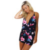 Feitong Sexy Playsuit Women Flower Print Playsuits And Jumpsuits Ladies Sexy V-Neck Off Shoulder Summer Beach Women Rompers
