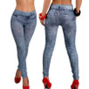 feitong gloria jeans Womens Denim Snowflake Skinny Stretch Sexy Pants Soft Tights Leggings high waist jeans #A40