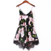 Feitong 2017 macacao feminino Summer Sexy Lace Halter V Neck Floral Playsuit Shorts Rompers Womens Bodysuit Overall Jumpsuits Feitong 2017 macacao feminino Summer Sexy Lace Halter V Neck Floral Playsuit Shorts Rompers Womens Bodysuit Overall Jumpsuits