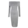 Feitong 2017 Autumn Dress For Women Long Sleeve Sexy Off Shoulder Sheath Bodycon Bandage Party Knee Dress vestido femininos Robe