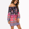 Fashion Bohemian Summer Dress Print Beach Vintage Sexy Female Vestidos De Festa Casual Ladies Clothing Women Robe Party Dresses