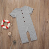 Cotton short Sleeve Baby Rompers Soft Infant Baby girls Clothing Set Jumpsuit 2017 newborn baby boy girl autumn winter clothes