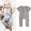Cotton short Sleeve Baby Rompers Soft Infant Baby girls Clothing Set Jumpsuit 2017 newborn baby boy girl autumn winter clothes