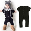 Cotton short Sleeve Baby Rompers Soft Infant Baby girls Clothing Set Jumpsuit 2017 newborn baby boy girl autumn winter clothes