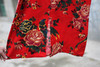Cotton Linen Vintage Bird Flower Pint V-neck Three Quarter Sleeve Washed Women Dress Plus Size Loose 2017 New Spring Women Robe
