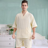 Cotton khan steam suit men bathrobe nightdress nightgown women sleepwear for girls lovers long soft robe spring summer