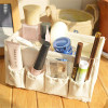 Cotton Desktop Storage Box Cosmetic Storage Bin Multifunctional Sundries Finishing Box Home Decoration Beige Pink 18x10x10CM