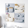Home Storage Wall Suction Cup Plastic Storage Rack Cosmetic Toiletries Sundries Storage Holder Bathroom Organizer