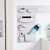 Home Storage Wall Suction Cup Plastic Storage Rack Cosmetic Toiletries Sundries Storage Holder Bathroom Organizer