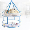Home Dryer Double Layer Drying Rack Folding Hanging Clothes Laundry Basket Dryer Sweater Cloth Net Dry Rack Mesh Hanger