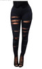 Hollow Out Jeans Woman 2017 High Waist Jeans Female Hole Elastic Plus Size Ripped Jeans For Women Vintage Skinny Pencil Pants
