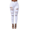 Hollow Out Jeans Woman 2017 High Waist Jeans Female Hole Elastic Plus Size Ripped Jeans For Women Vintage Skinny Pencil Pants