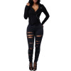 Hollow Out Jeans Woman 2017 High Waist Jeans Female Hole Elastic Plus Size Ripped Jeans For Women Vintage Skinny Pencil Pants