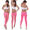 Hollow Out Fitness Leggings Women Fashion Summer Workout Legging Female Pants Slim Elastic Trouser Floral jeggings legins Womens