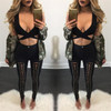 Hollow Out Bandage Pencil Pants Women High Waist Stretch Fitness Lulu Leggings Ladies Girl Lacing Up Stylish Sexy Party Trousers