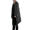 Hollow Fashion Male Casual Trench Coat Men Long Sleeve Shawl Cardigan Punk Fashion Long Style Thin Outerwear Jacket CT501