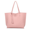 HOJOEE luxury brand women's handbags leather topHandle a bag women tote tassel casual high quality bags for women pouch designer