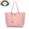 HOJOEE luxury brand women's handbags leather topHandle a bag women tote tassel casual high quality bags for women pouch designer